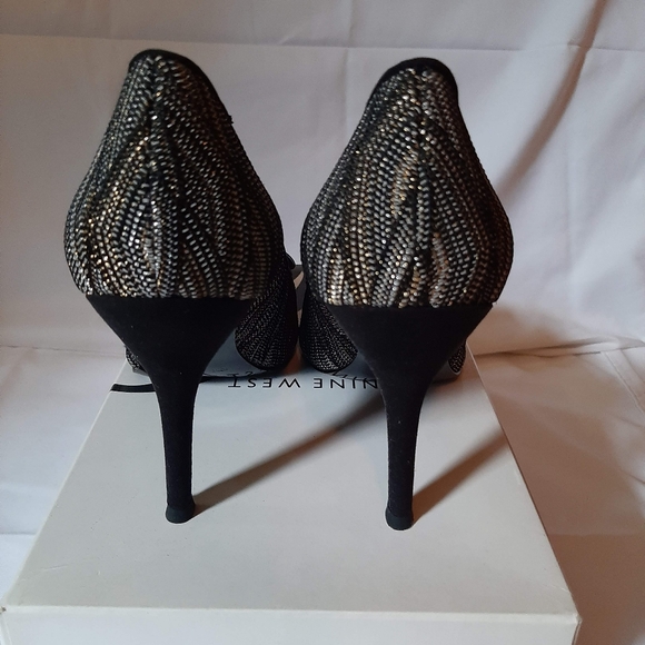 NINE WEST HEELS SIZE 10-multi colour - Picture 3 of 4